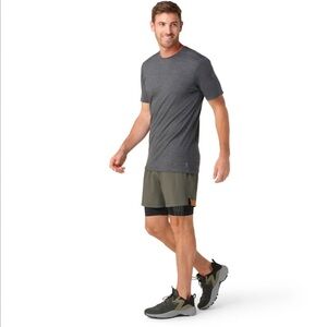 Smartwool Men's Merino Short Sleeve Tee in Iron Heather - Small